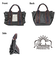 CL2403632WAY POLYESTER FRILL TOTE “THAMES”-M- トートバッグ [THEATRE PRODUCTS][シアタープロダクツ]