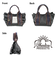CL2403642WAY POLYESTER FRILL TOTE “THAMES”-S-  トートバッグ[THEATRE PRODUCTS][シアタープロダクツ]