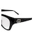 GUCCI メガネ レディースワイドスクエア リサイクルアセテートフレーム ブラック GG2202O-005