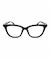 GUCCI メガネ レディース キャットアイ リサイクルアセテートフレーム ブラック GG2208O-005
