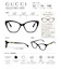 GUCCI メガネ レディース キャットアイ リサイクルアセテートフレーム ブラック GG2208O-005