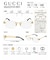 GUCCI メガネ レディース スクエア リムレス メタルフレーム ゴールド GG2231O-001