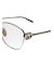 GUCCI メガネ レディース オーバル  メタルフレーム シルバー GG2234OA-002