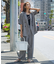 【WEB限定！2点セット】リネンライク半袖ジャケット&ストレートパンツセットアッ