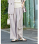 【WEB限定！2点セット】リネンライク半袖ジャケット&ストレートパンツセットアッ