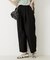 シャイニータフタワイドテーパードパンツ
