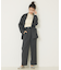 【セットアップ対応】グレンチェックセミワイドパンツ