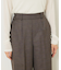 【セットアップ対応】グレンチェックセミワイドパンツ