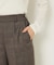 【セットアップ対応】グレンチェックセミワイドパンツ