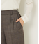 【セットアップ対応】グレンチェックセミワイドパンツ