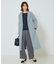 ベルト付きロングコート