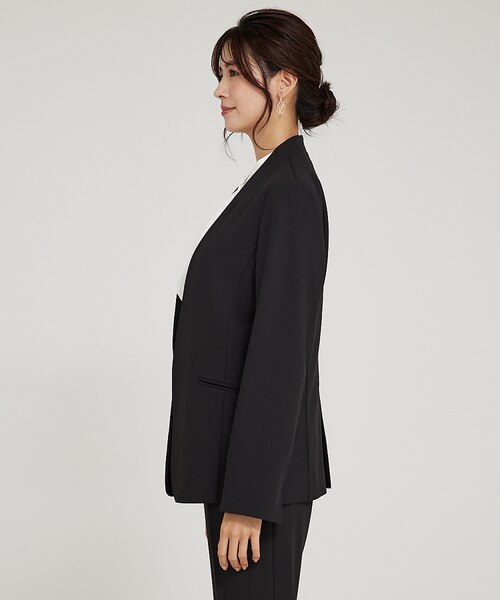 WEB Domani掲載】【エニデイカセット】ノーカラージャケット