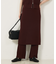 【セットアップ対応】ニットスカートレイヤードパンツ