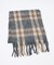 ウール混チェックストール