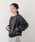 ソフトレザーライクジップブルゾン