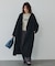 【体型カバー】ノーカラーロングコート