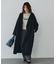 【体型カバー】ノーカラーロングコート
