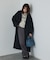 【体型カバー】ノーカラーロングコート