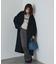 【体型カバー】ノーカラーロングコート