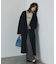 【体型カバー】ノーカラーロングコート
