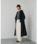 【体型カバー】ノーカラーロングコート