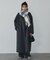 【体型カバー】ノーカラーロングコート