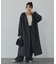 【体型カバー】ノーカラーロングコート