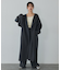 【体型カバー】ノーカラーロングコート