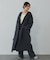【体型カバー】ノーカラーロングコート