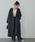 【体型カバー】ノーカラーロングコート