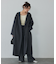 【体型カバー】ノーカラーロングコート