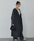【体型カバー】ノーカラーロングコート