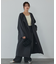 【体型カバー】ノーカラーロングコート