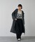 【体型カバー】ノーカラーロングコート