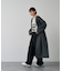 【体型カバー】ノーカラーロングコート