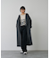 【体型カバー】ノーカラーロングコート