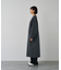 【体型カバー】ノーカラーロングコート