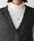 ツイードフリンジベスト