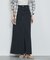 【前後スリット】Aラインデニムロングスカート/ハイウエスト/スタイルアップ/春服