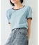 【リンガーT】ボーダーコンパクトTシャツ/夏服/半袖/スタイルアップ