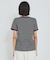 【リンガーT】ボーダーコンパクトTシャツ/夏服/半袖/スタイルアップ