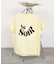 【新色チャコールグレー入荷】甘編み天竺フロッキープリントTシャツ