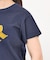 【新色チャコールグレー入荷】甘編み天竺フロッキープリントTシャツ