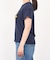 【新色チャコールグレー入荷】甘編み天竺フロッキープリントTシャツ
