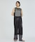 【レイヤード】メッシュニットワンピース