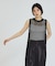 【レイヤード】メッシュニットワンピース
