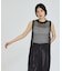 【レイヤード】メッシュニットワンピース