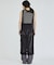 【レイヤード】メッシュニットワンピース