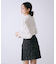 ラメネップニットビジュー付ミニスカート