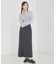 ショートパンツ付きスリットロングスカート